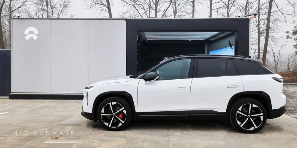 Nio akku tausch battery swap daenemark denmark min