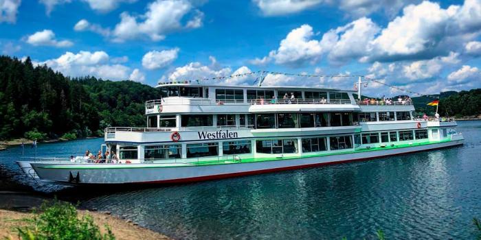 E Schiff MS Westfalen Lux Werft Biggesee