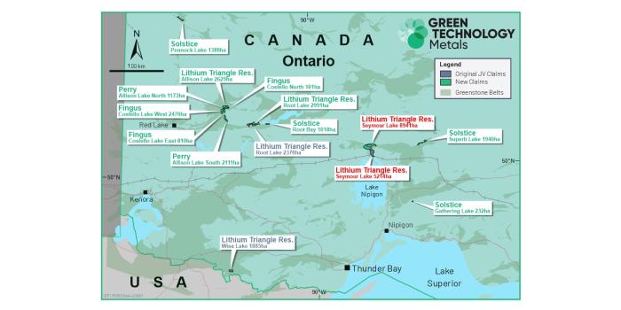 Green technology metals min