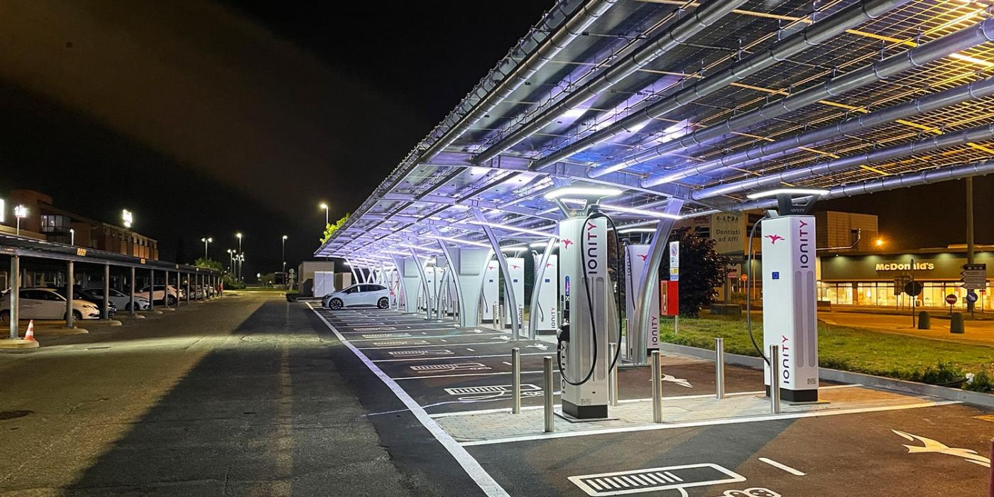 Ionity ladestation charging station italien italy affi min