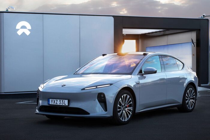 Nio akku tausch battery swap et5 mariestad schweden sweden min e