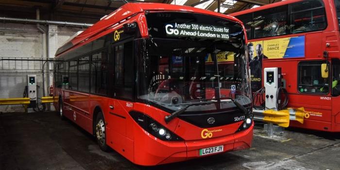 Byd adl enviro200ev elektrobus electric bus grossbritannien uk england london go ahead min