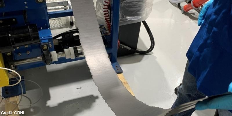 Oak ridge batteriezelle battery cell elektrode trockenbeschichtung min