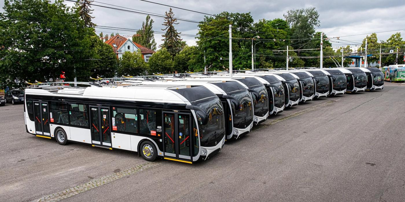 Skoda transportation skoda electric tr elektrobus electric bus tschechien czech republic pardubice min