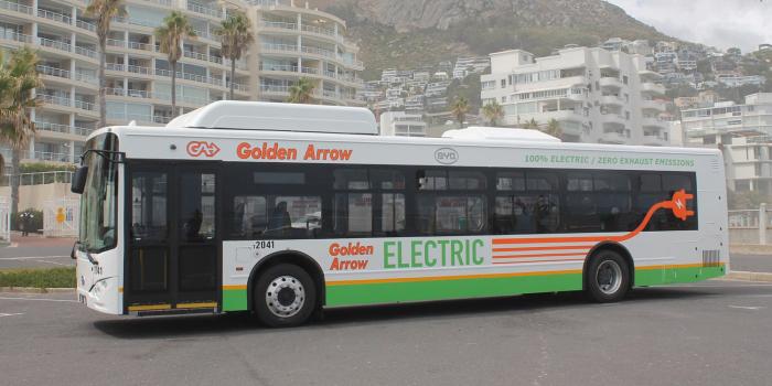 Byd elektrobus electric bus golden arrow bus services gabs afrika africa kapstadt cape town min