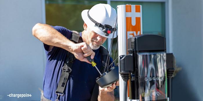 Chargepoint ladestation charging station min