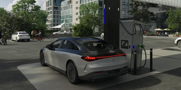 Mercedes benz ladestation charging station min