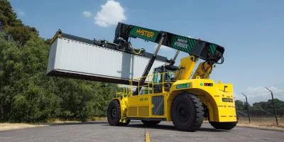 Hyster greifstapler reachstacker gabelstapler forklift fcev min