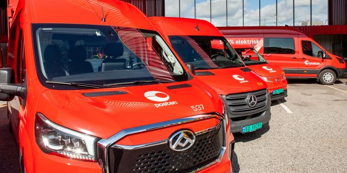 Maxus edeliver e transporter electric transporter posten norgen norwegen norway min