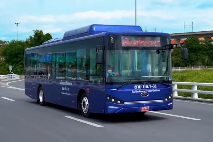 Thai smile bus elektrobus electric bus thailand bangkok min
