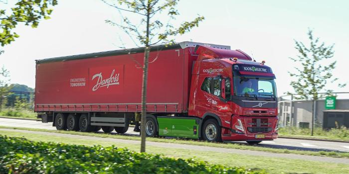 Volvo trucks fm electric e lkw electric truck danfoss daenemark denmark min