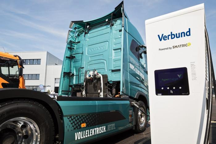 Volvo trucks ladestation charging station verbund smatrics oesterreich austria min