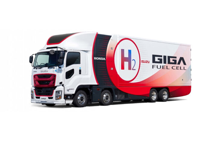 Honda isuzu giga fuel cell truck