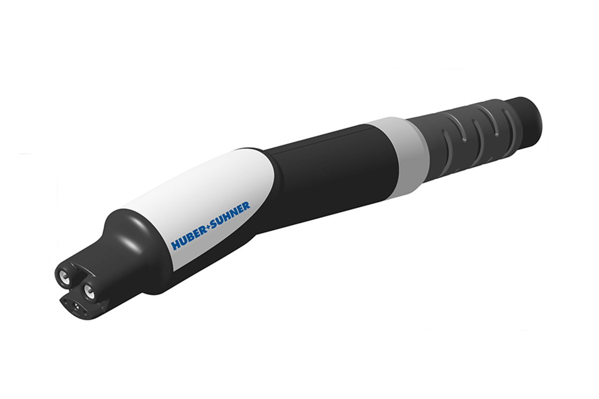 Huber suhner nacs with logo