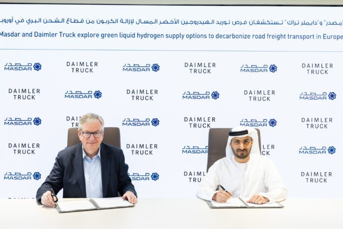 Daimler truck abu dhabi masar wasserstoff