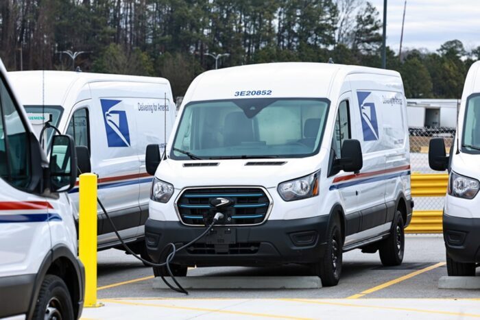 Ford e transit e transporter electric transporter usps usa min