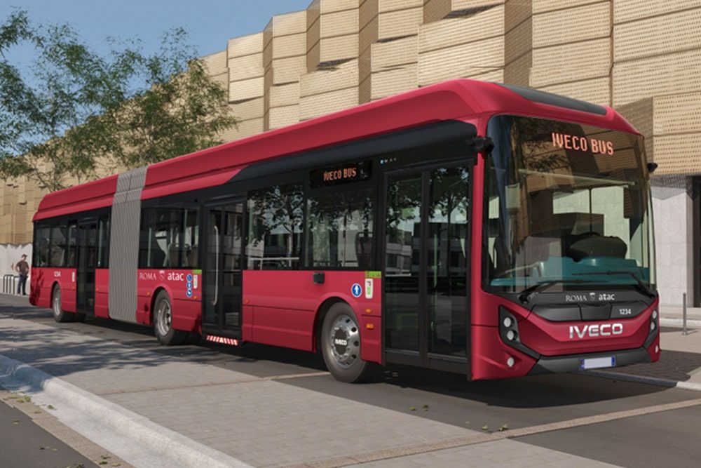 Iveco e way elektrobus electric bus atac rom rome italien italy min