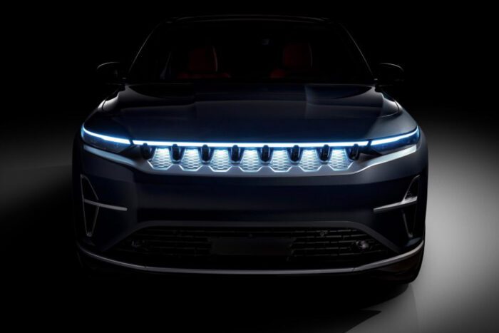 Jeep wagoneer s teaser front