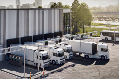 man siemens e lkw ladestationen depot