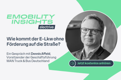 eMobility Insights #5 – Wie kommt der E-Lkw ohne Förderung auf die Straße?