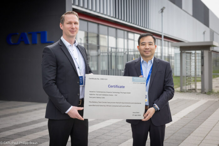 volkswagen catl thüringen testcenter