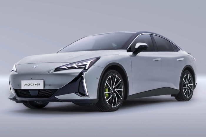 arcfox as5 front three quarter studio image