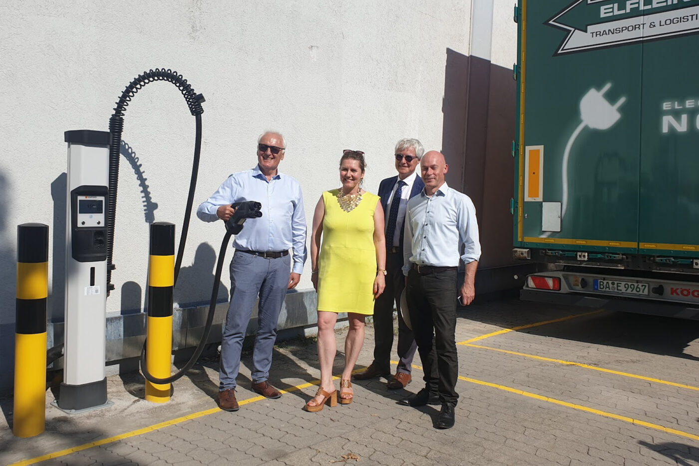 park your truck charge your truck münchen eching eröffnung e lkw laden 2024 1