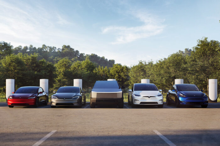 tesla model 3 y s x cybertruck flotte fleet 2024