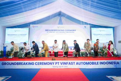 vinfast indonesian plant groundbreaking ceremony