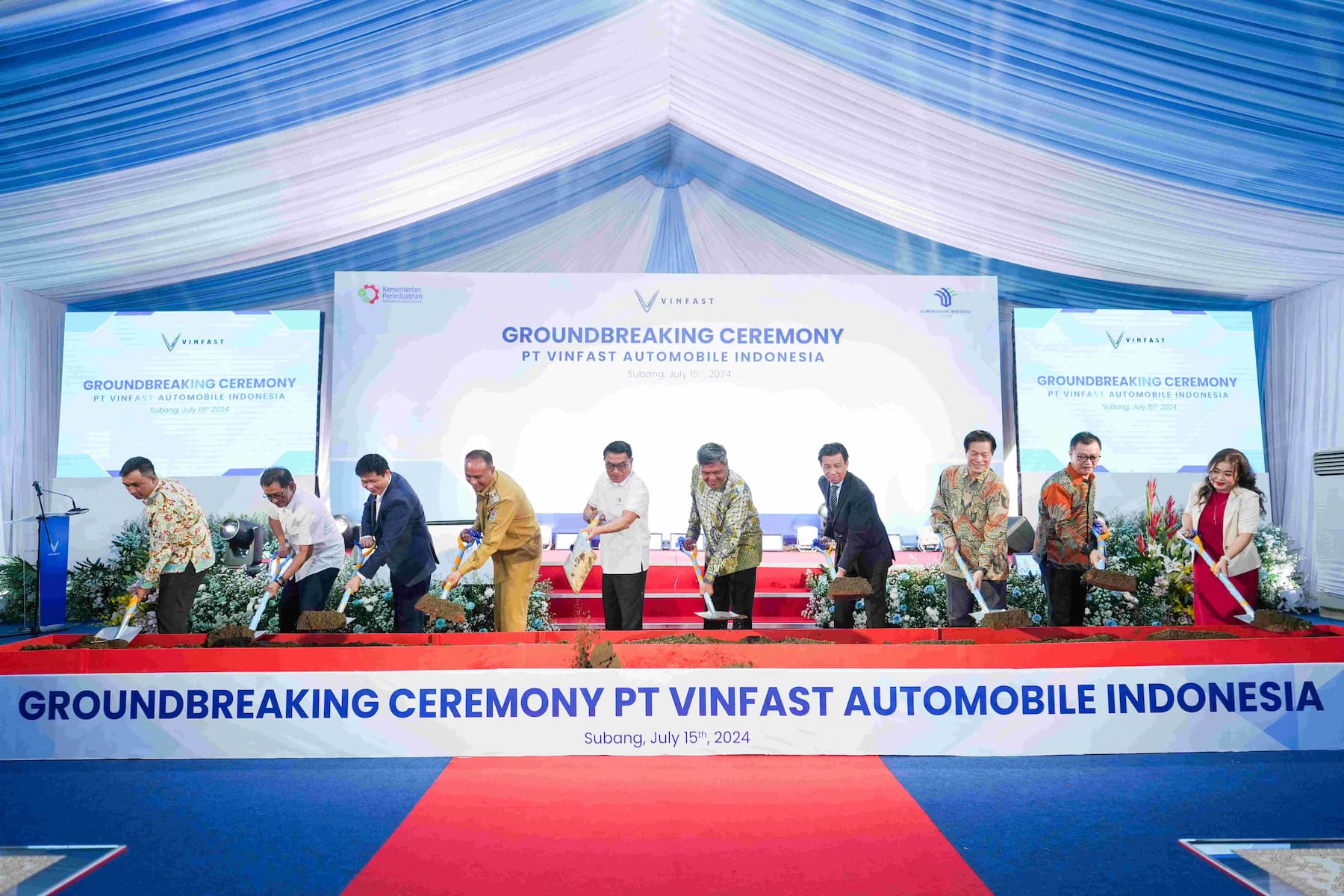 Winfast sedang membangun pabrik mobil listrik di Indonesia