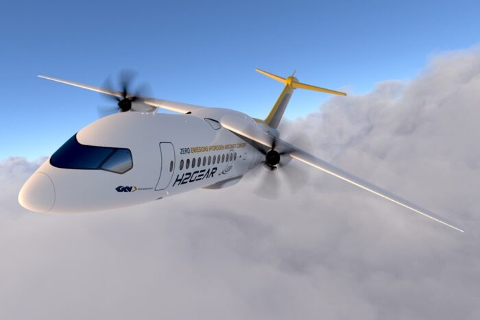 wasserstoff brennstoffzellen flugzeug gkn aerospace