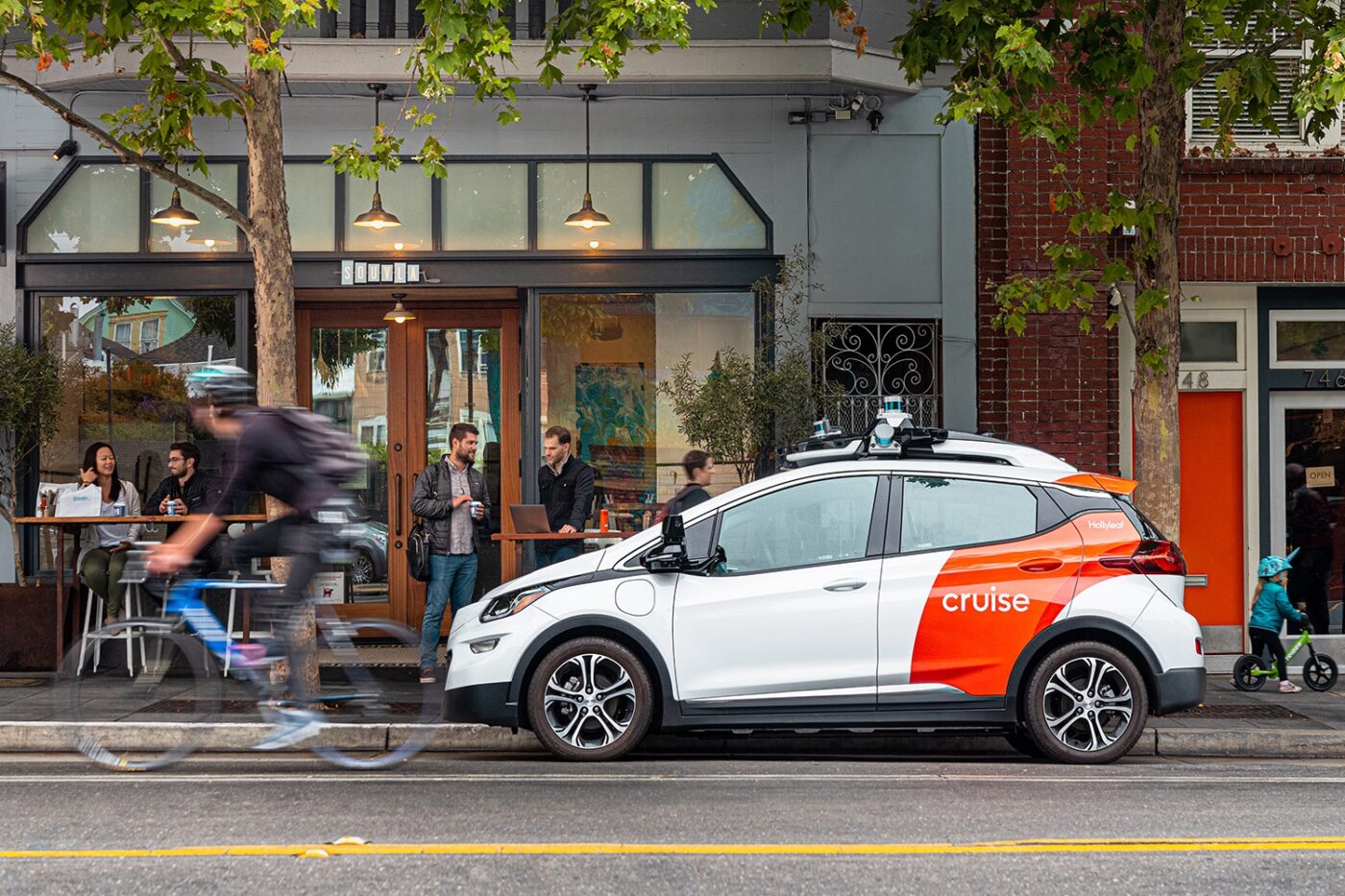cruise car in hayes valley, san francisco