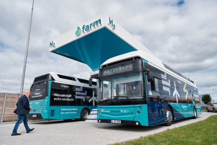 efarm nordfriesland gp joule h2 busse wasserstoff tankstelle 2024