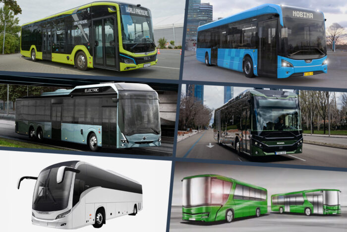 elektrobus electric bus collage 2024