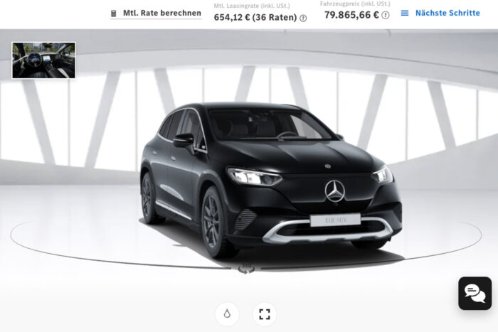 mercedes bez eqe suv konfigurator deutschland 2024