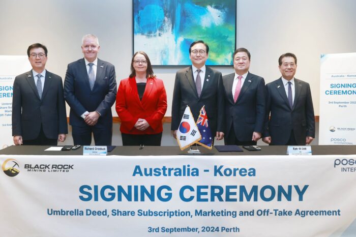 posco graphit vertrag mit black rock mining