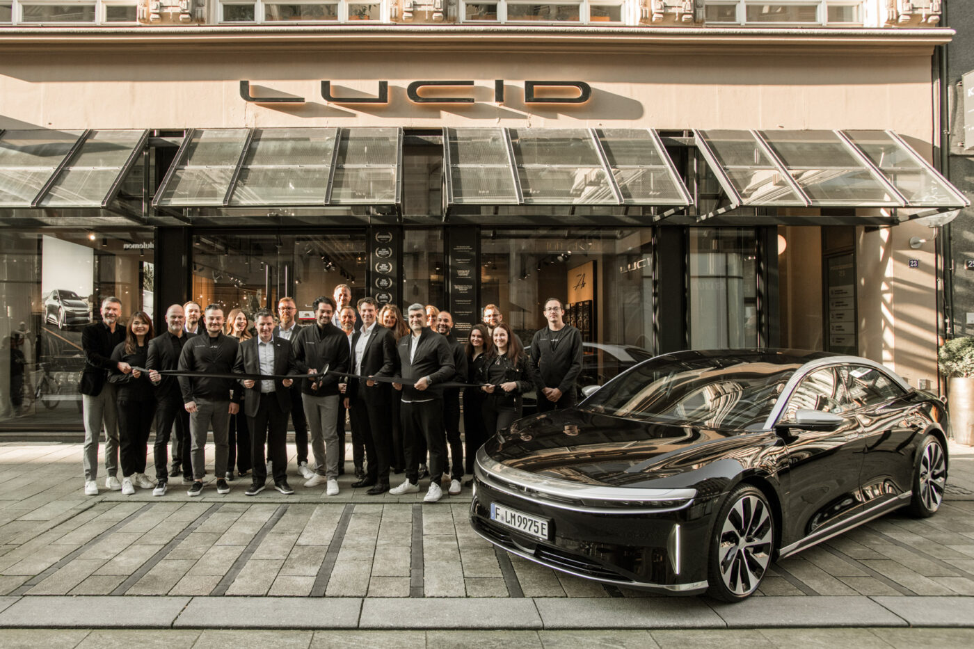 lucid motors studio opening hamburg 2024