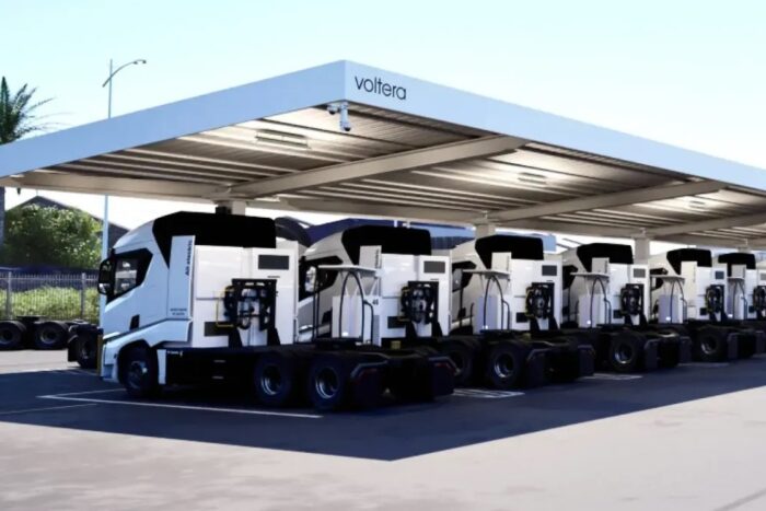 voltera truck charging site