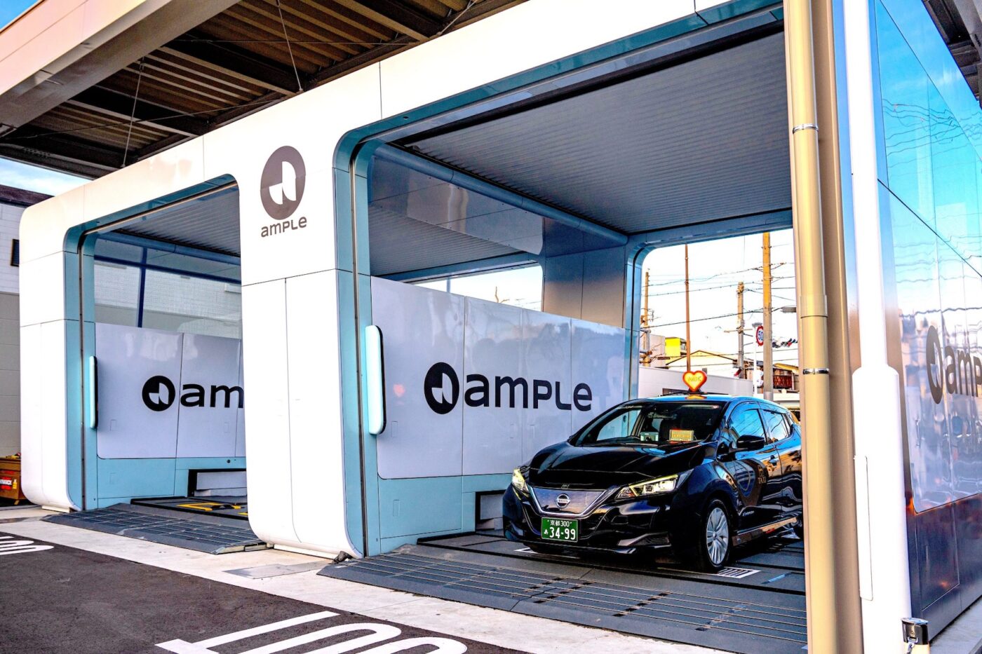ample batterietauschstation japan