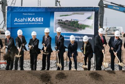 asahi kasei fabrik kanada spatenstich