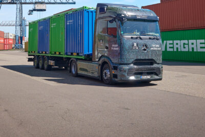 daimler truck mercedes benz eactros 600 contargo 2024 hintergrund background