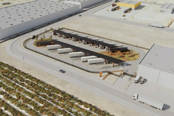 milence enwurf lkw ladepark saragossa