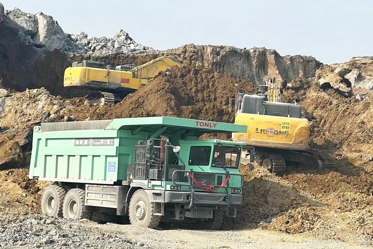 tonly battery swapping dump truck