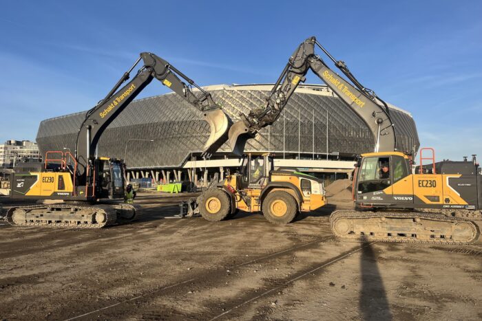 volvo ce elektrobagger stockholm