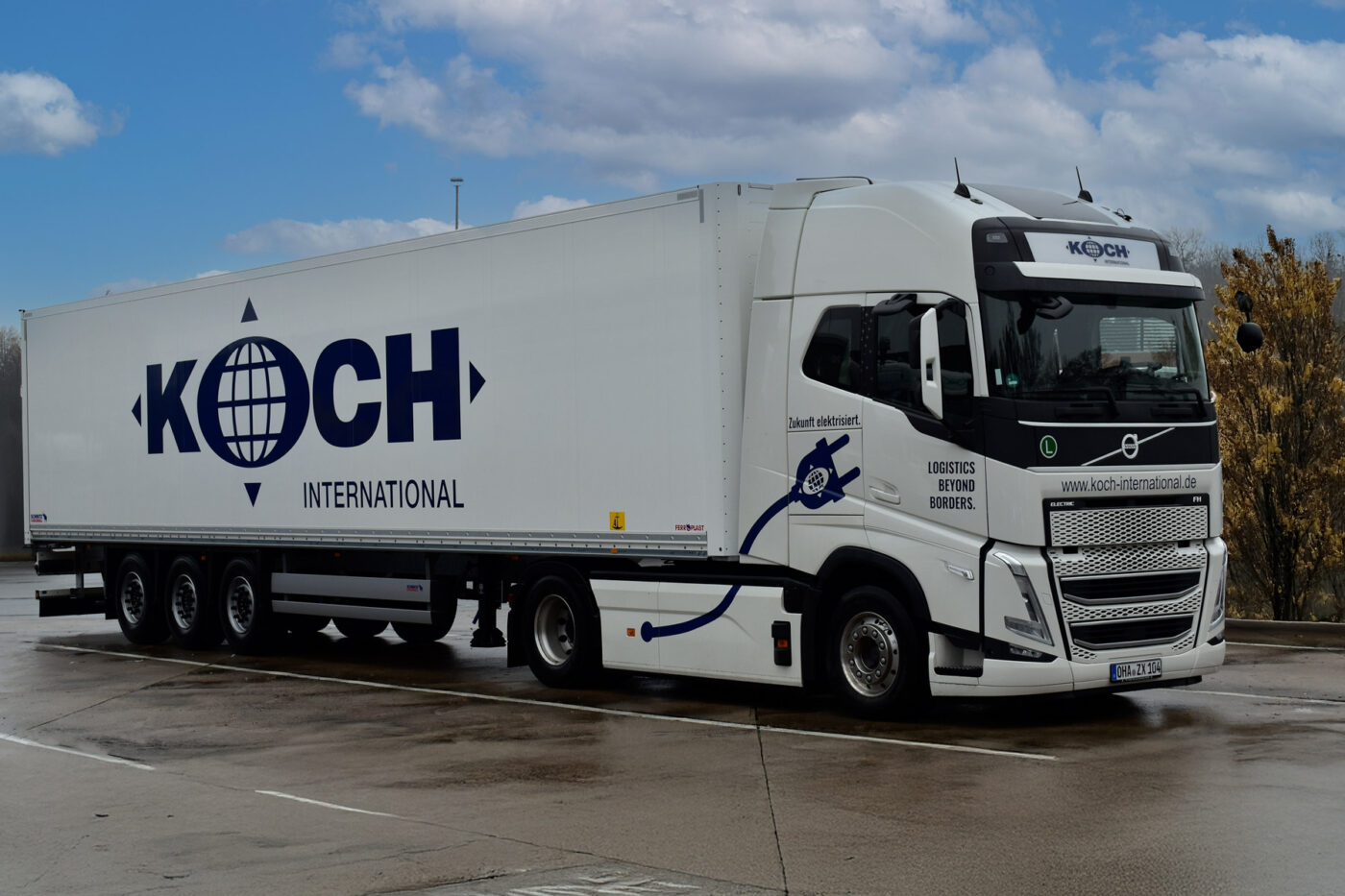 Volvo fh electric koch international basf coatings