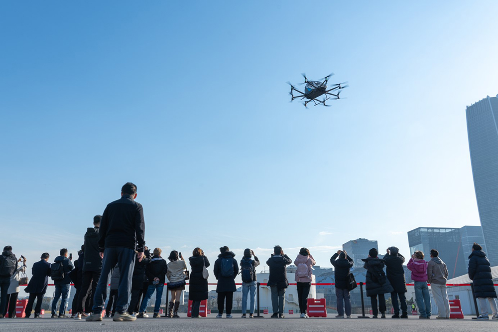 Ehang premiere flugtaxi shanghai