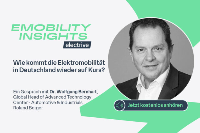 Electrive podcast emobility insights beitragsbild dr wolfgang bernhart roland berger 1200x800px