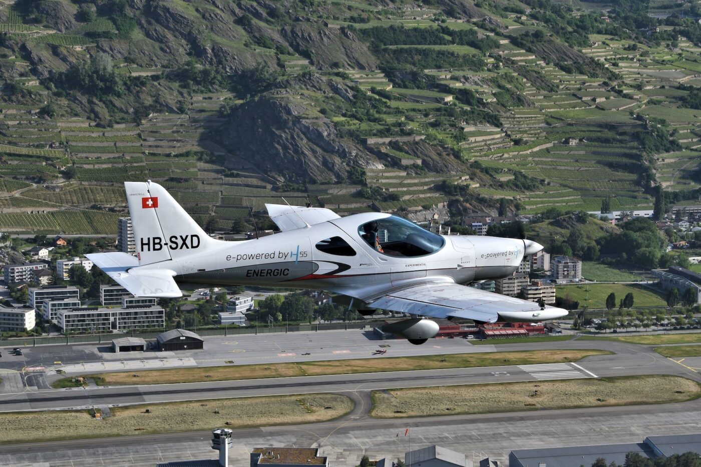 H elektrisches flugzeug