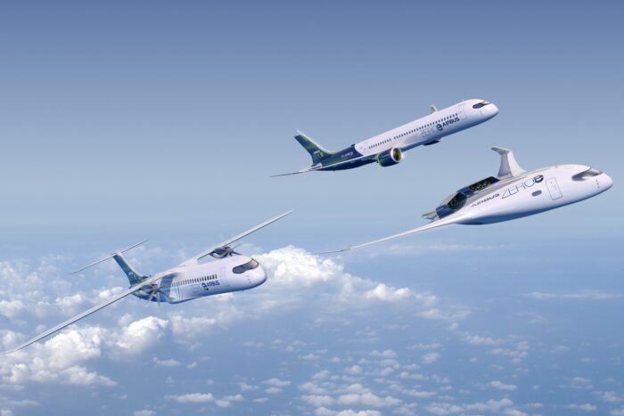 Airbus zeroe wasserstoff flugzeuge