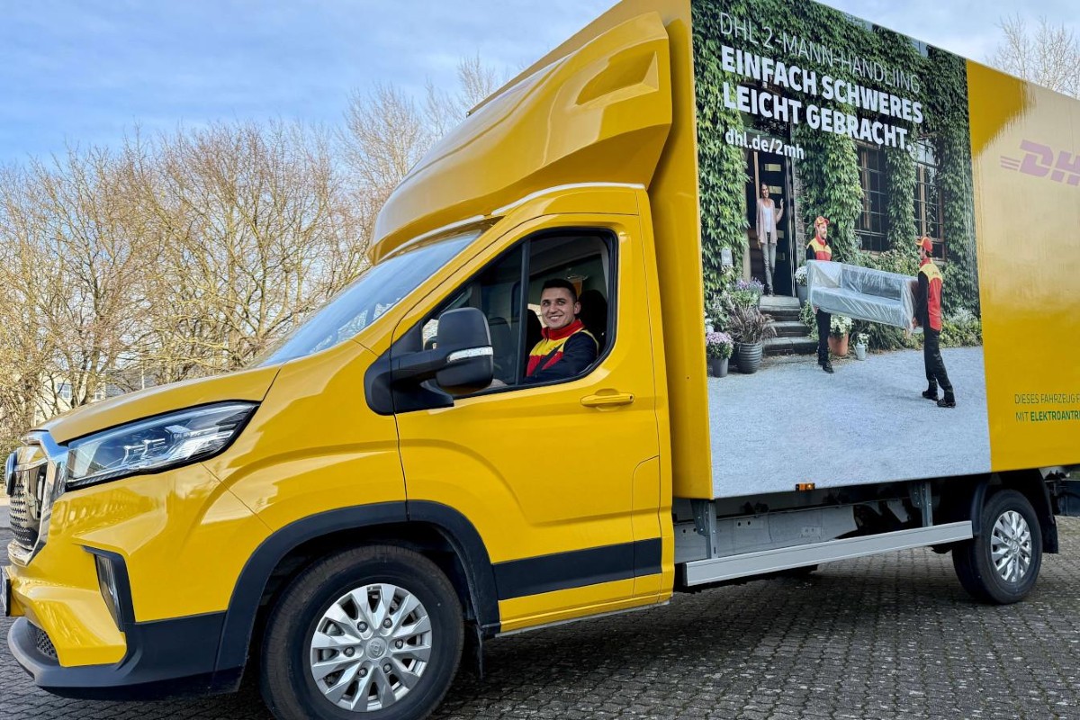 Dhl mann handling e transporter maxus edeliver9